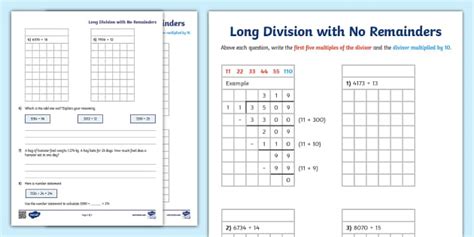 long division without remainders|Introduction to Long Division .